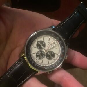 New Breitling Black and white Chronograph Watch